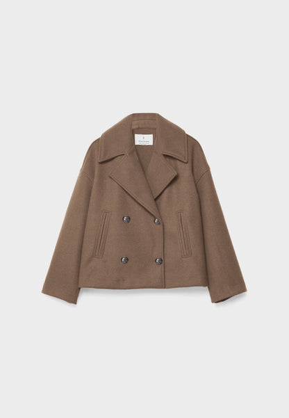 Schicke zweireihige kurze Jacke