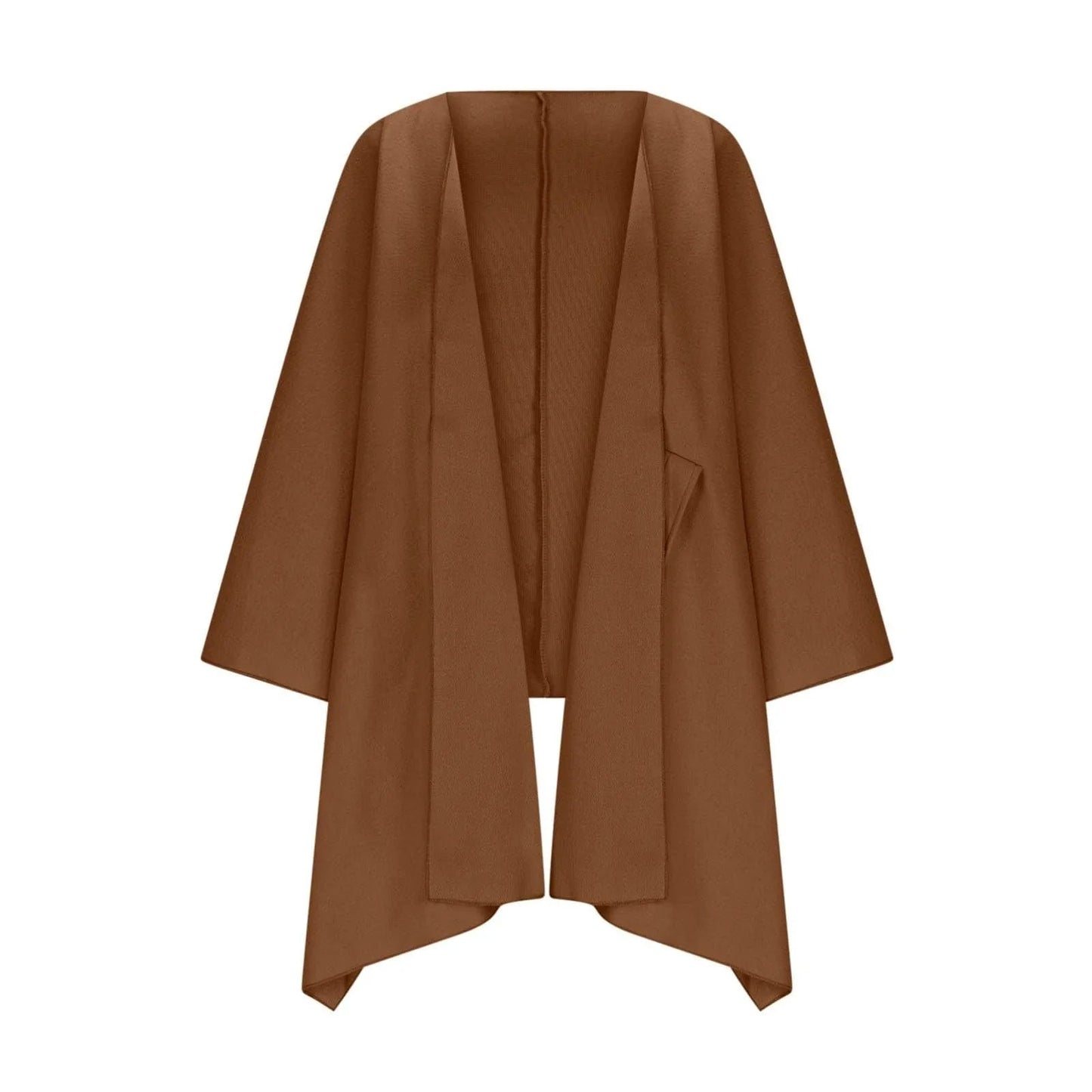 Gemütlicher Strick-Longcardigan mit Fledermausärmeln