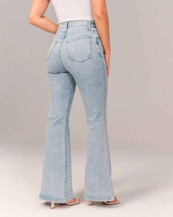 Flared Jeans™ - Stretched Flared Jeans Hohe Taille