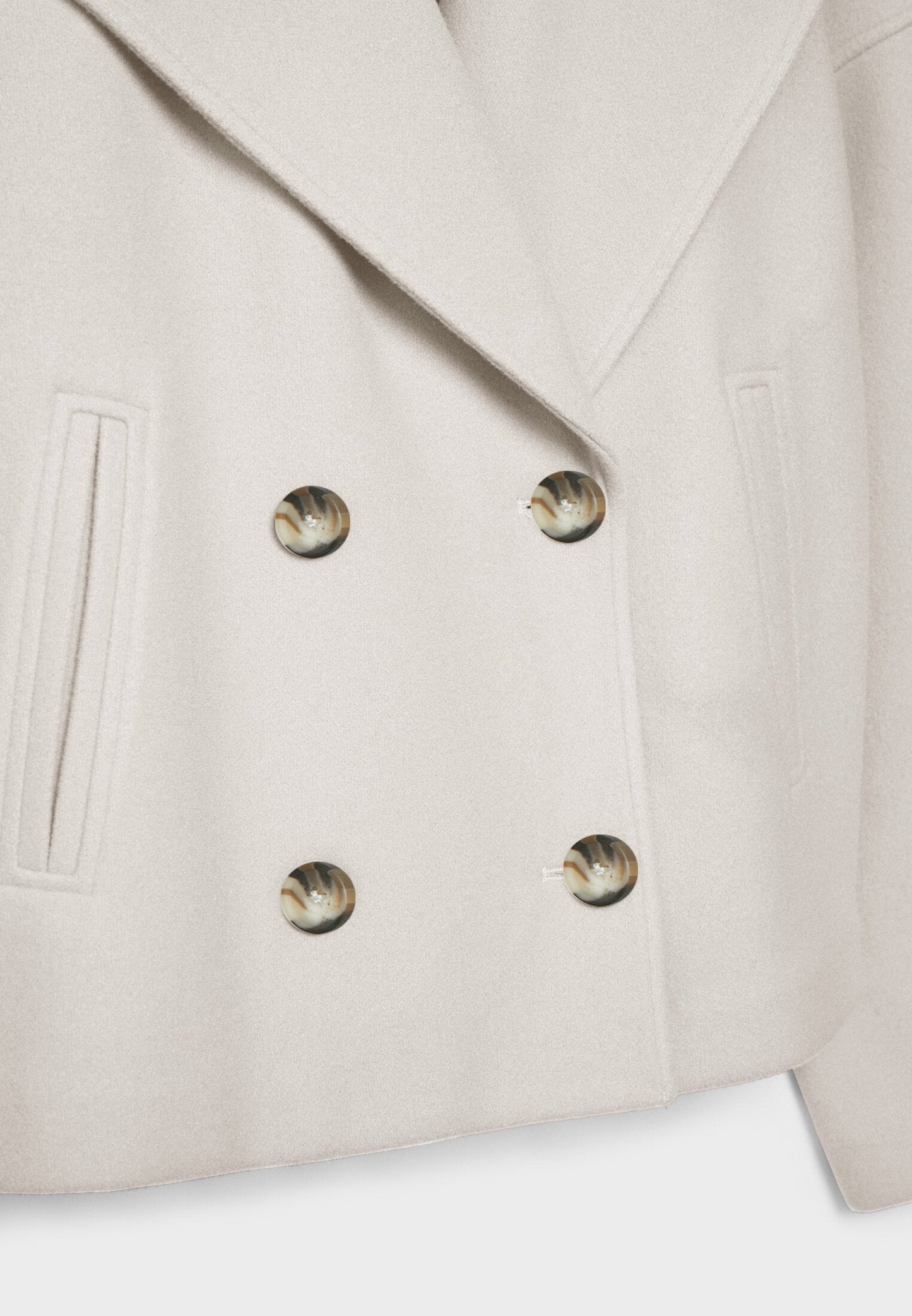 Schicke zweireihige kurze Jacke