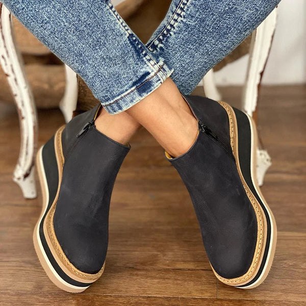 Schicke Leder-Stiefeletten für den Alltagstil