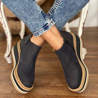 Schicke Leder-Stiefeletten für den Alltagstil