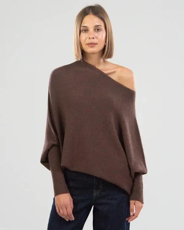 Mariemi™ | Asymmetrisch Drapierter Pullover