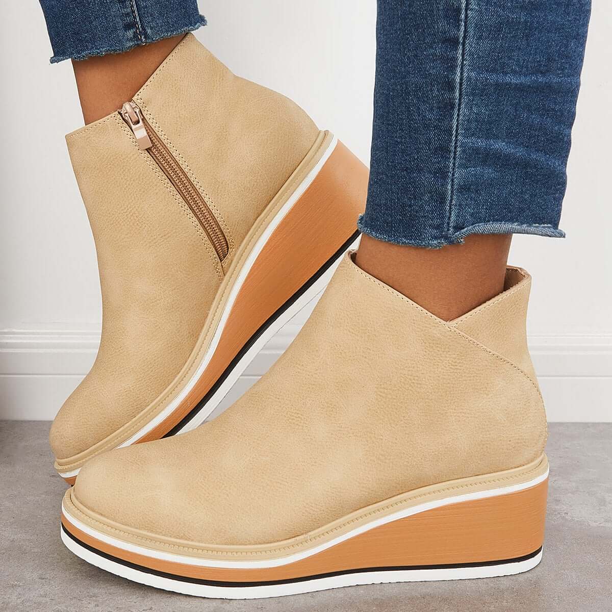 Schicke Leder-Stiefeletten für den Alltagstil