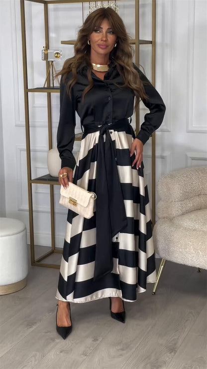 Elegantes Damenabendkleid mit langen Ärmeln