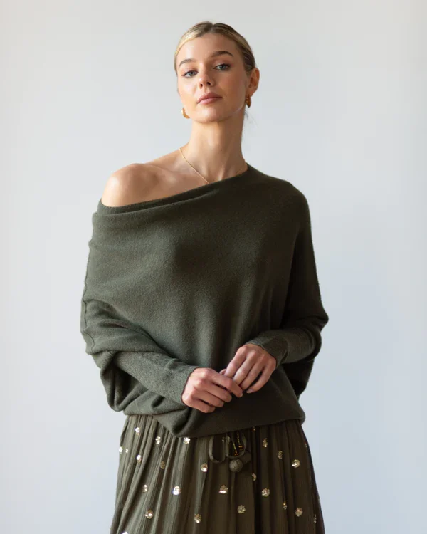 Mariemi™ | Asymmetrisch Drapierter Pullover