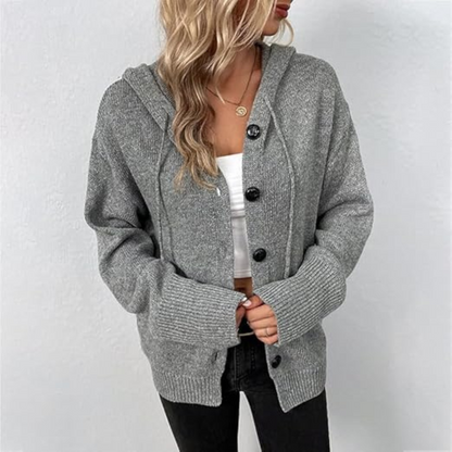 Gemütliche Strick-Cardigan mit Knopfleiste für Damen