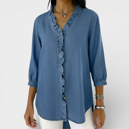 ChicRuffle - Elegante Bluse mit Rüschen