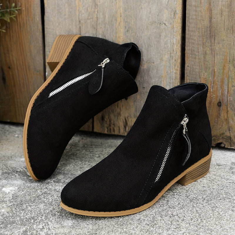 Schicke Leder-Stiefeletten für den Alltagsstil
