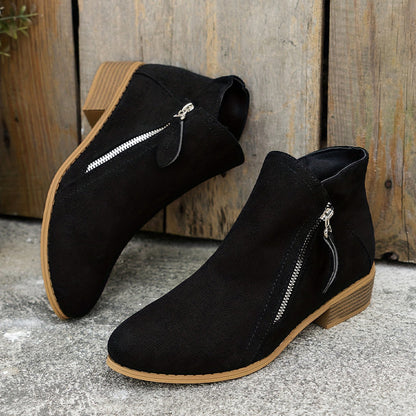 Schicke Leder-Stiefeletten für den Alltagsstil