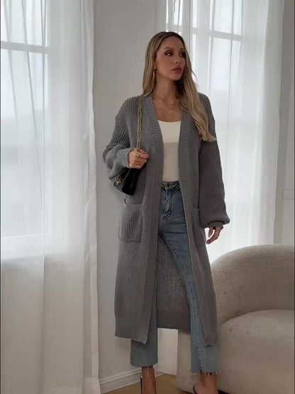 Gemütlicher Strickcardigan mit Gürtel für Damen