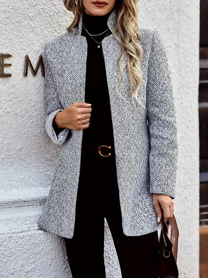 Anna™ - Stilvoller Damenmantel im Tweed-Look [Letzter Tag Rabatt]