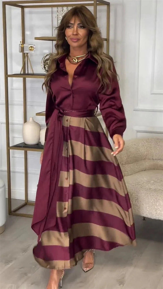 Elegantes Damenabendkleid mit langen Ärmeln