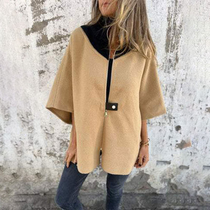 Schicke bicolore lange Jacke für elegante Lagenlook