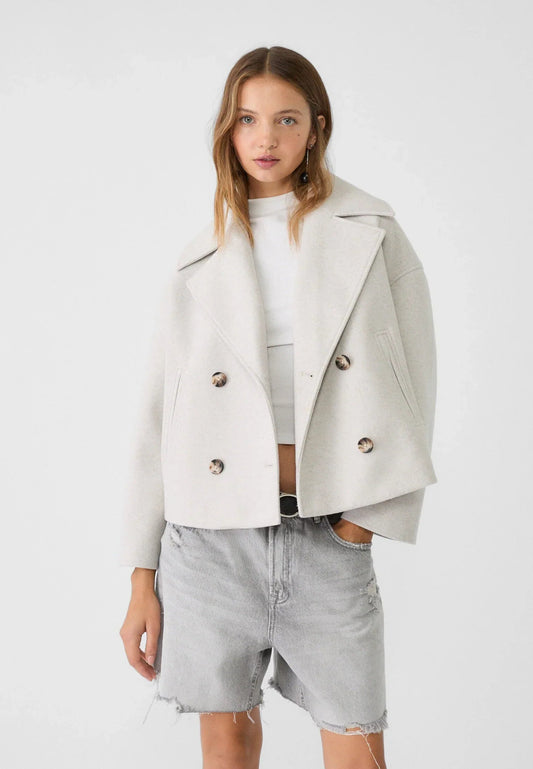 Schicke zweireihige kurze Jacke
