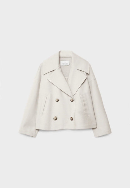 Schicke zweireihige kurze Jacke
