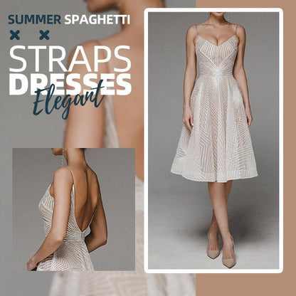 Seidiges Spaghettiträgerkleid für eleganten Sommerstil