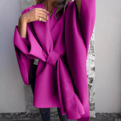 Gemütlicher Strick-Longcardigan mit Fledermausärmeln