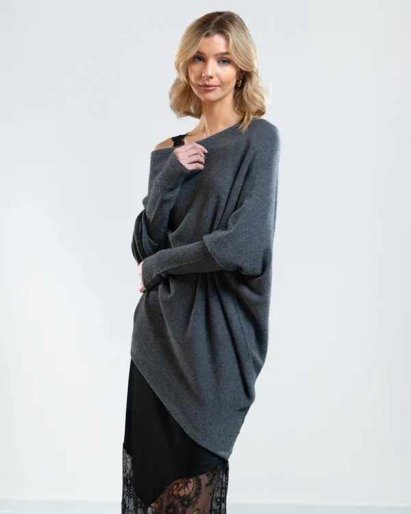 Mariemi™ | Asymmetrisch Drapierter Pullover