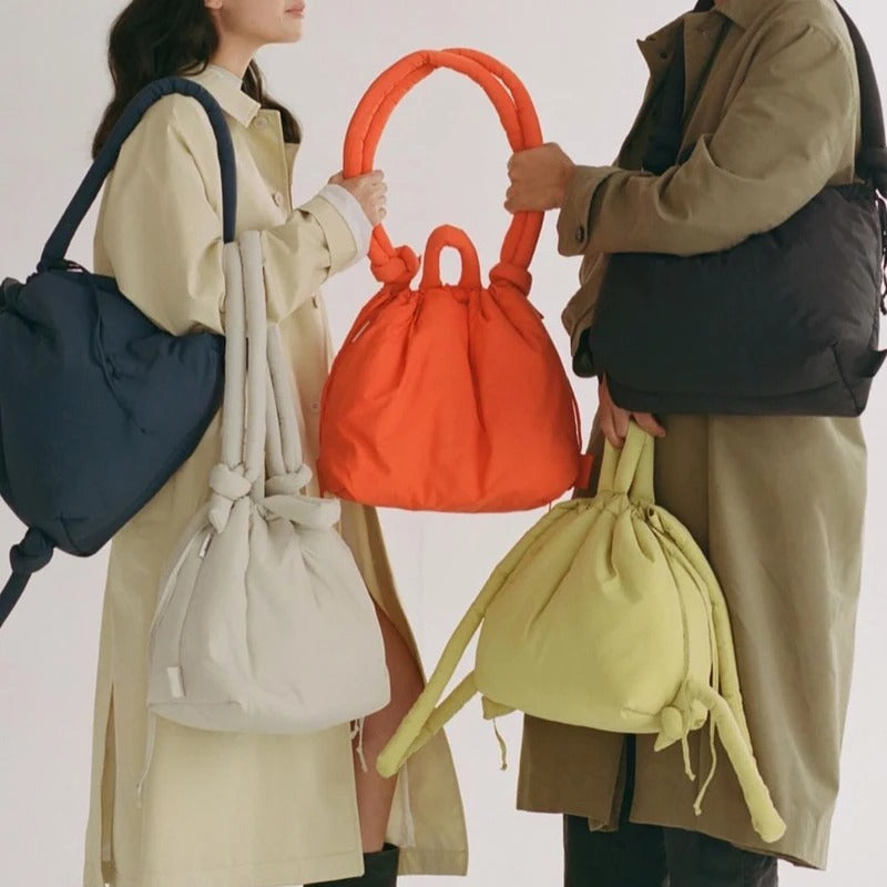 Carmen | Vintage-inspirierte Puffer-Tasche aus Nylon