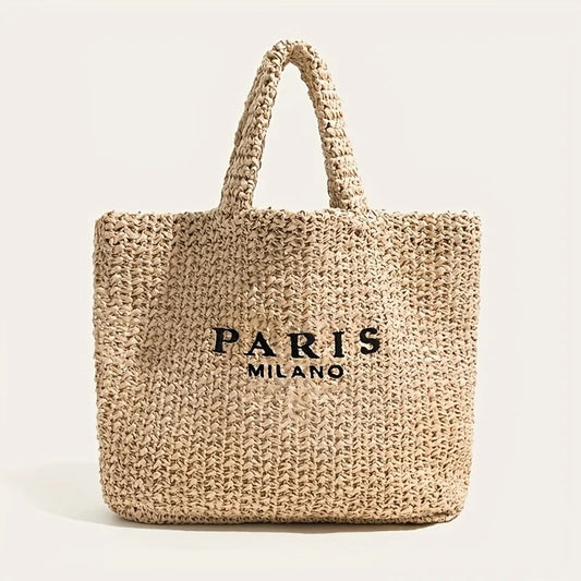 Carmen | Handgefertigte Strohtasche