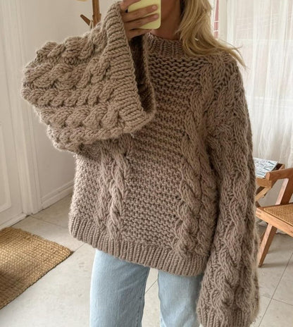 Frank™ – Grober Zopfmusterpullover