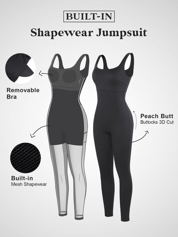 Icy™ - Integrierte Shapewear Oberschenkel Schlankheits-Workout-Overall [LetzterTag Rabatt]