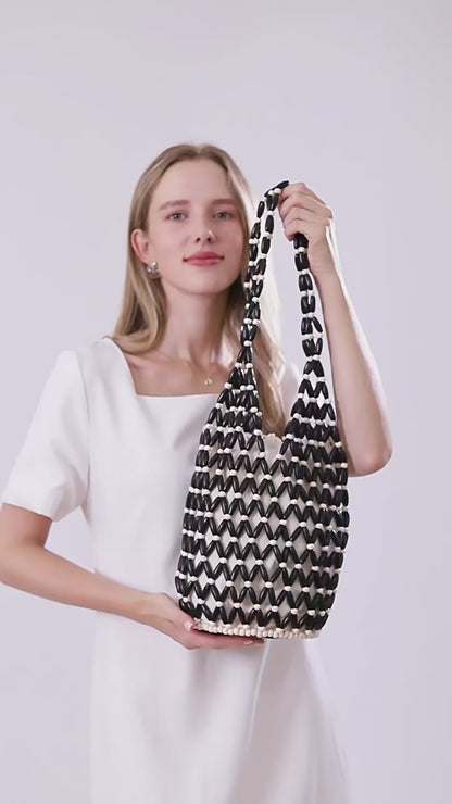 Eudora | Handgemaakte Woven Bead Shopper