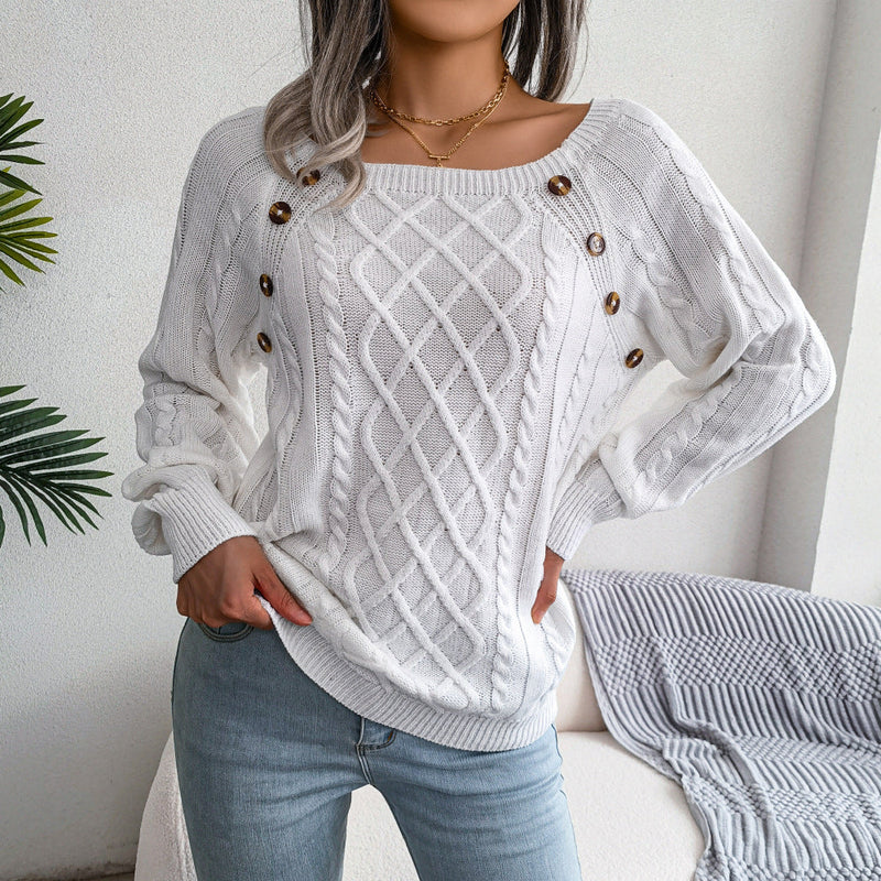 Isabell™ - Pullover mit quadratischem Halsausschnitt zum Stricken