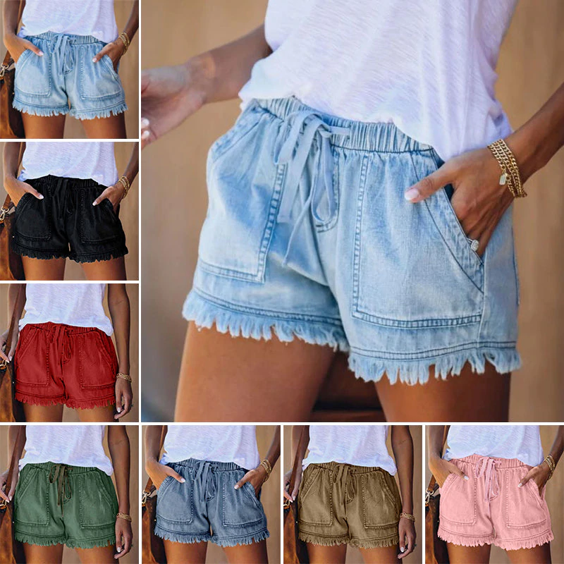 Laura™ - Denim-Shorts mit hoher Taille