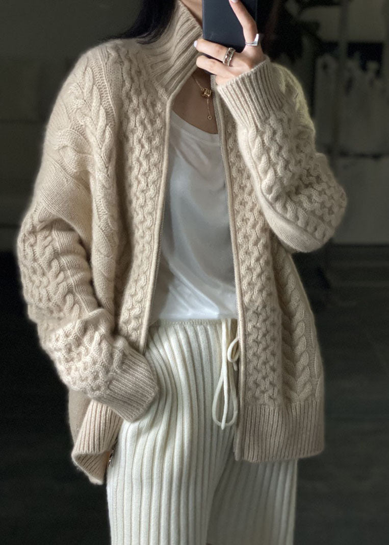 Magdalena™ | Strickjacke mit hohem Halsausschnitt