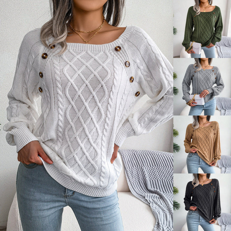 Isabell™ - Pullover mit quadratischem Halsausschnitt zum Stricken