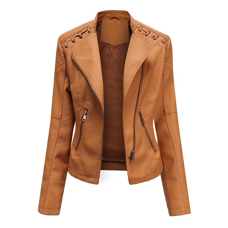 Marie™ - Stylische Lederjacke