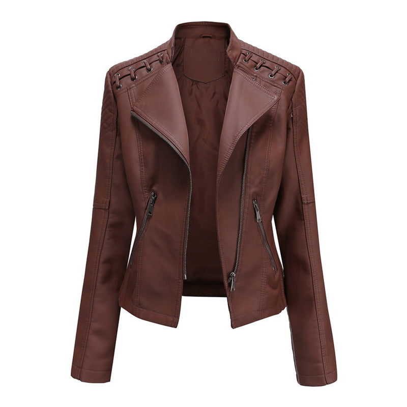 Marie™ - Stylische Lederjacke