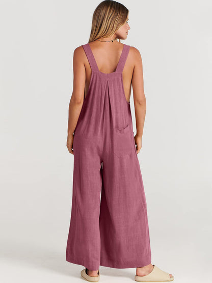 Rosabella™️ - Ärmelloser Jumpsuit mit Weitem Bein