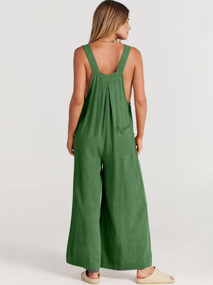 Rosabella™️ - Ärmelloser Jumpsuit mit Weitem Bein