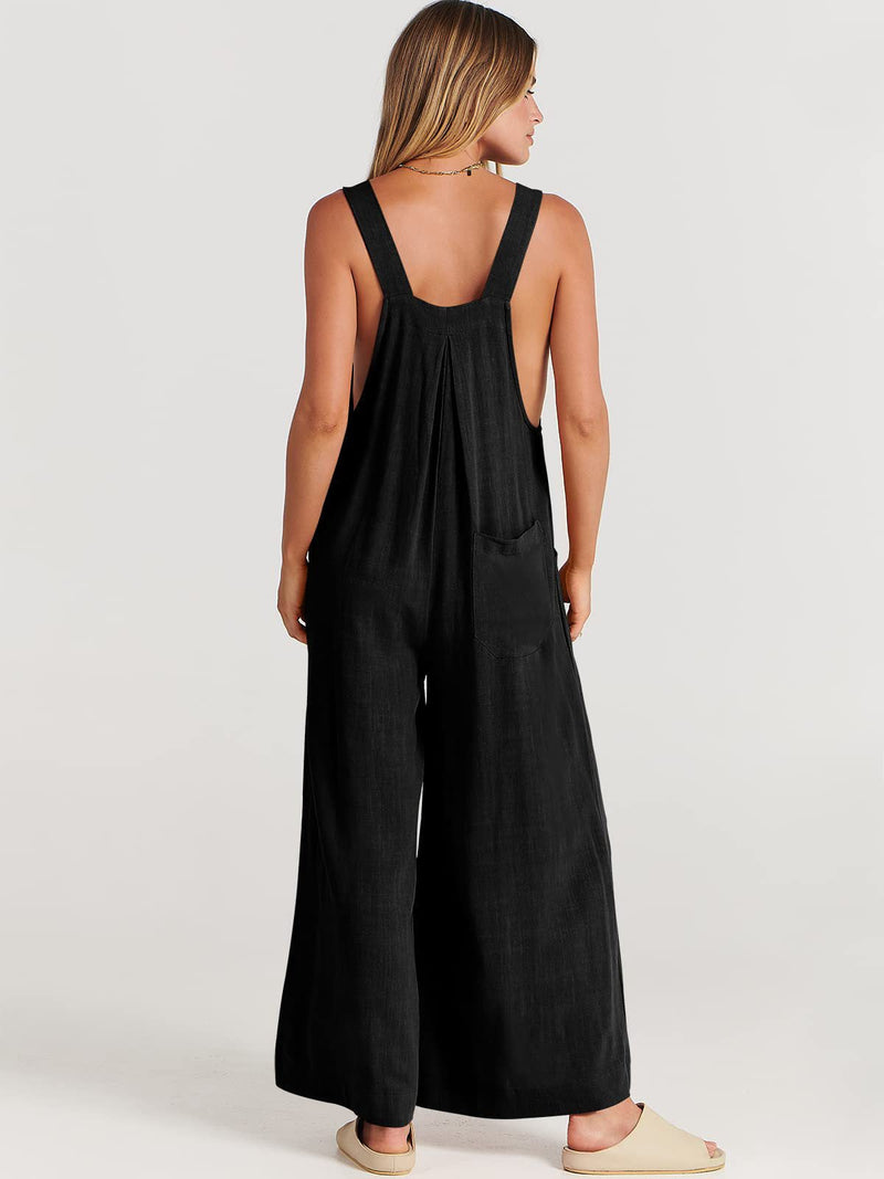 Rosabella™️ - Ärmelloser Jumpsuit mit Weitem Bein