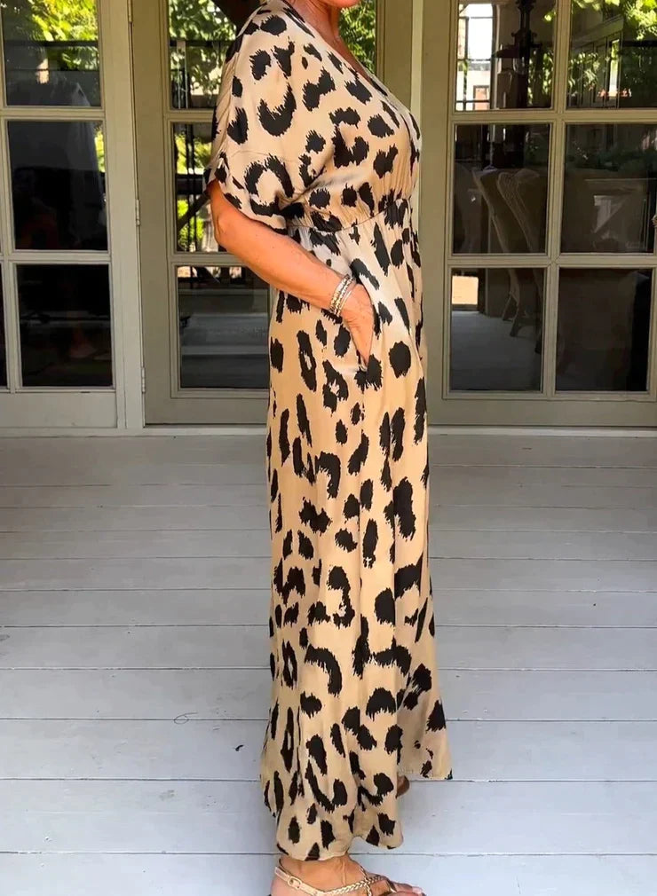 Behati's™ - Leopard Maxikleid