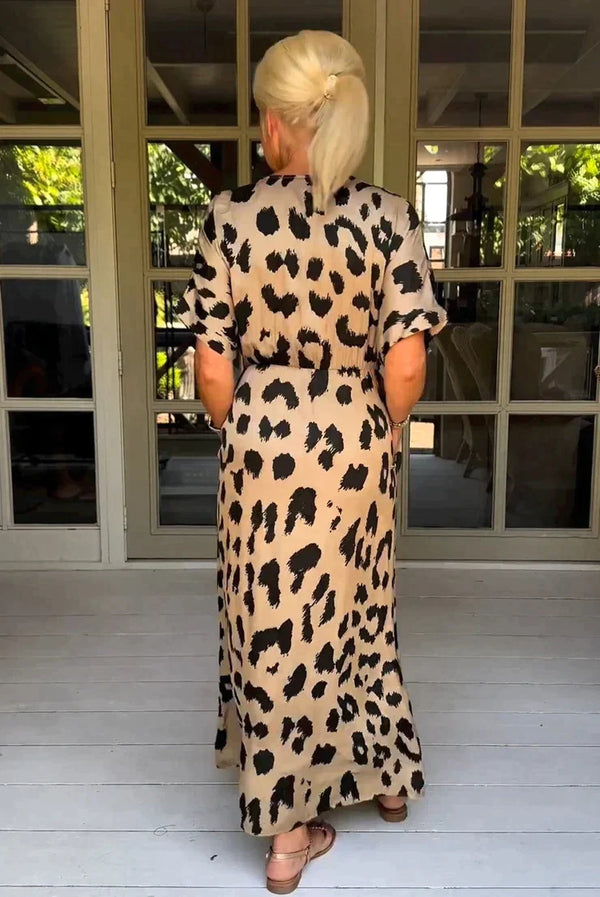 Behati's™ - Leopard Maxikleid