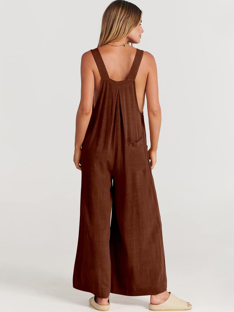 Rosabella™️ - Ärmelloser Jumpsuit mit Weitem Bein