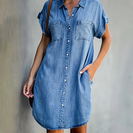 Daphne™ - Denim Kleid
