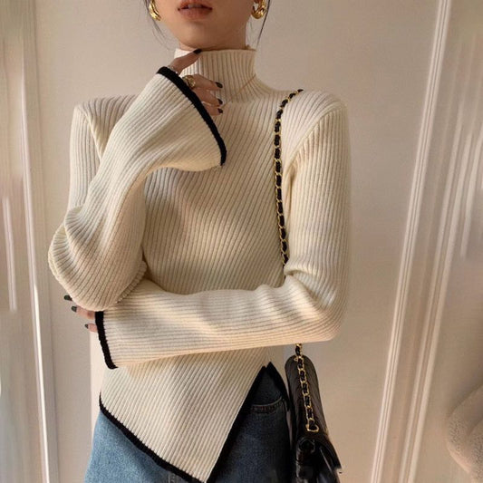 Odine™ - Women's Asymmetric Turtleneck Top [Last Day Discount] 